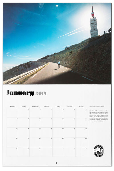 Road Cycling Calendar 2018