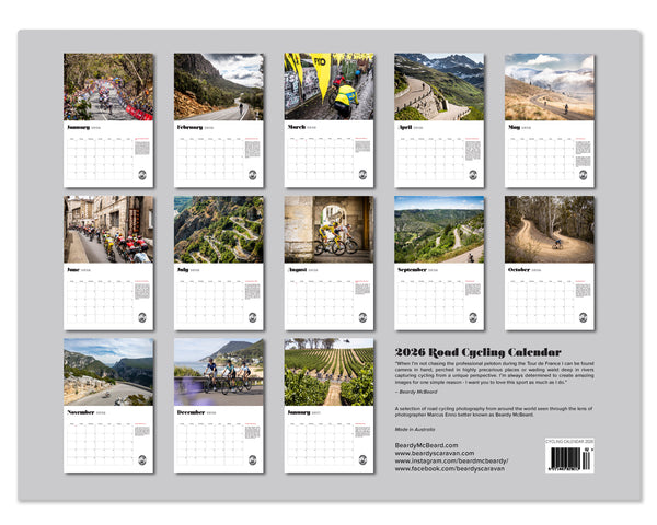 Road Cycling Calendar 2026