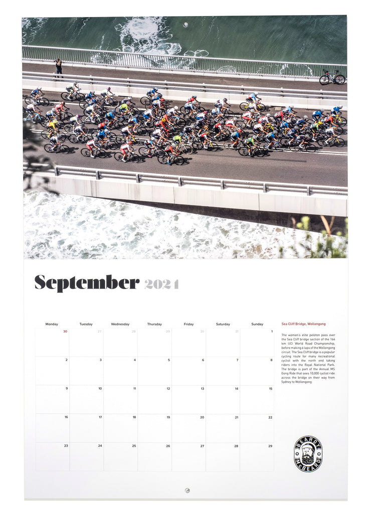 Road Cycling Calendar 2024 Beardy McBeard