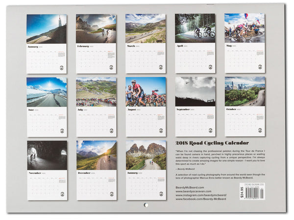 Road Cycling Calendar 2018